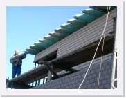 IMGP3050 * Voorbereiding van de dakoversteken.